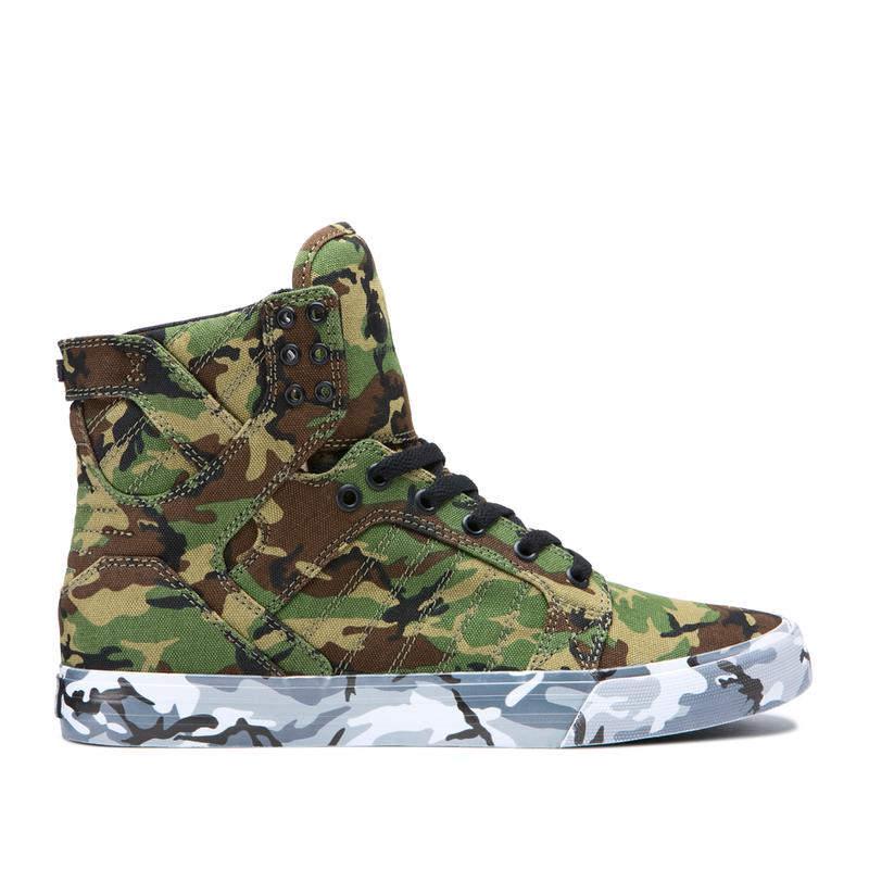 Supra SKYTOP Sneaker High Damen Camouflage Online Bestellen TRLGJ4286